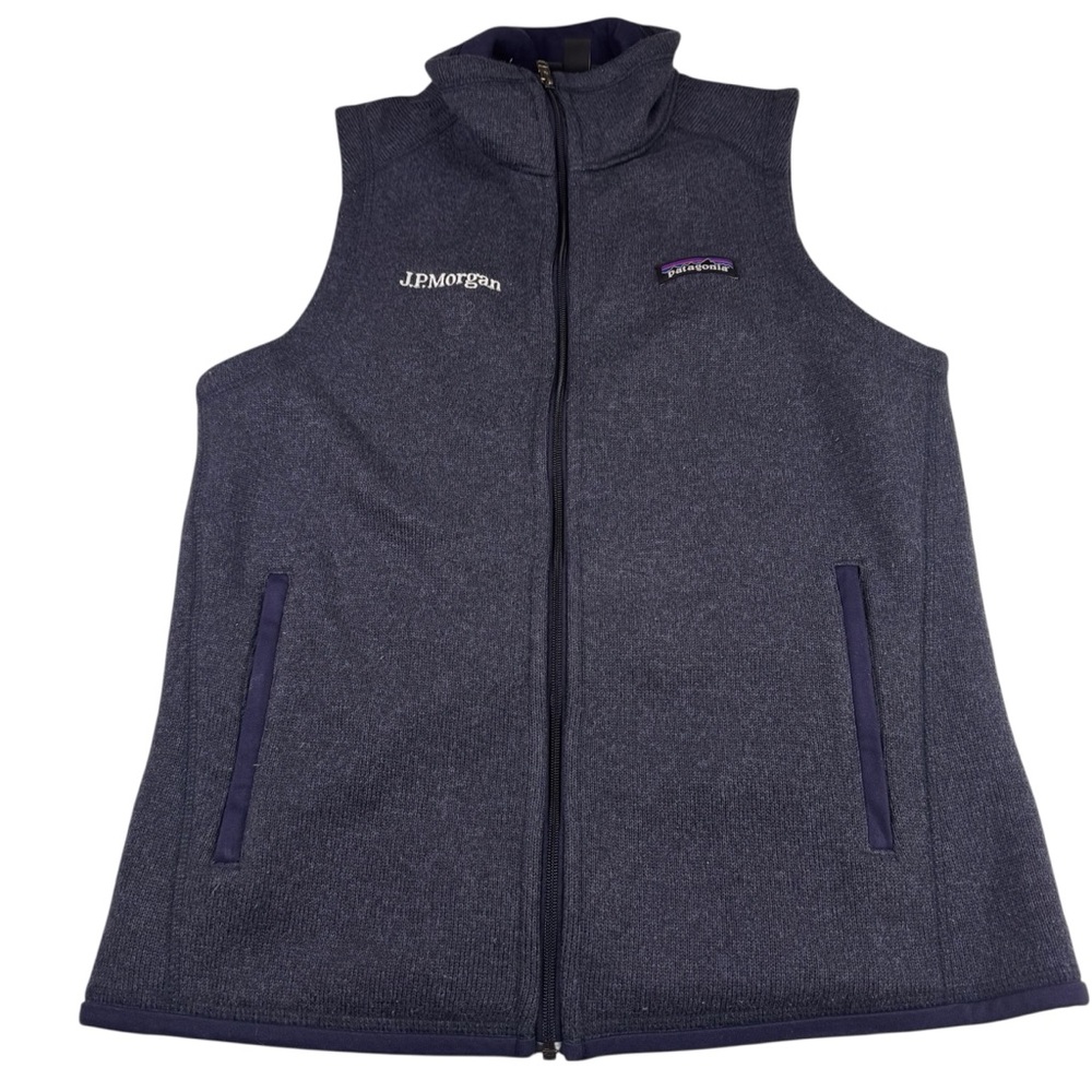 Patagonia Better Sweater Vest Women's Small Blue Fleece Gorpcore Full Zip Logo